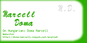 marcell doma business card